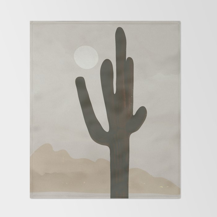 Desert Cactus Throw Blanket Gallery Image 2
