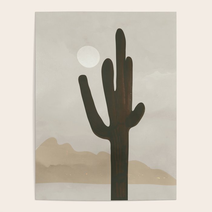 Desert Cactus Poster Gallery Image 1