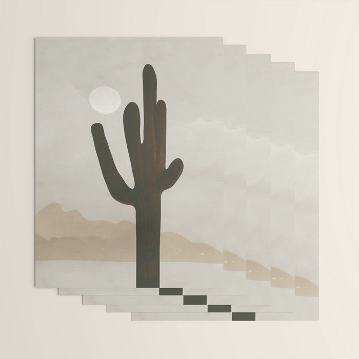Desert Cactus Wrapping Paper Gallery Image 3