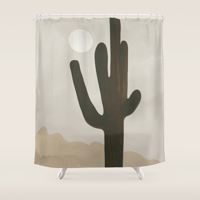 Desert Cactus Shower Curtain Gallery Image 1