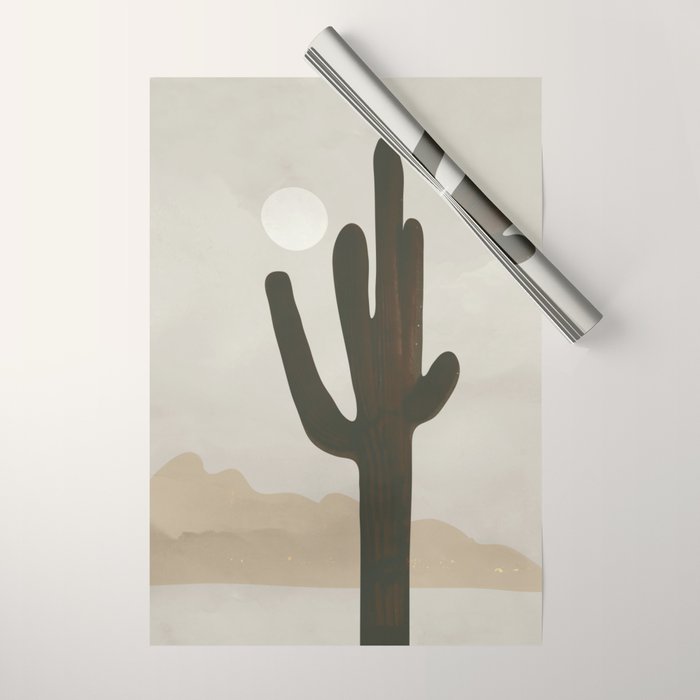 Desert Cactus Wrapping Paper Gallery Image 1