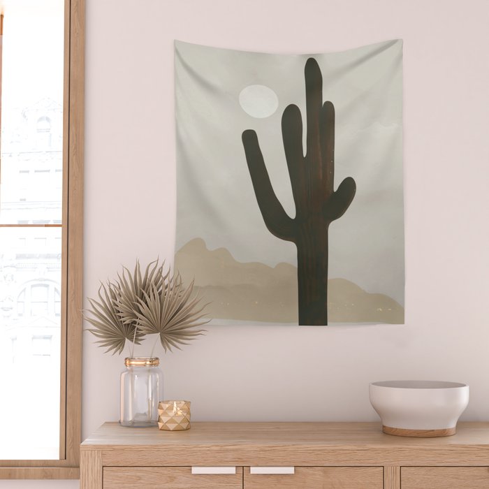 Desert Cactus Wall Tapestry Gallery Image 2