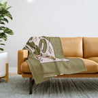 Leo Grapefruit Throw Blanket Gallery Image 1