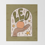 Leo Grapefruit Throw Blanket Gallery Image 2