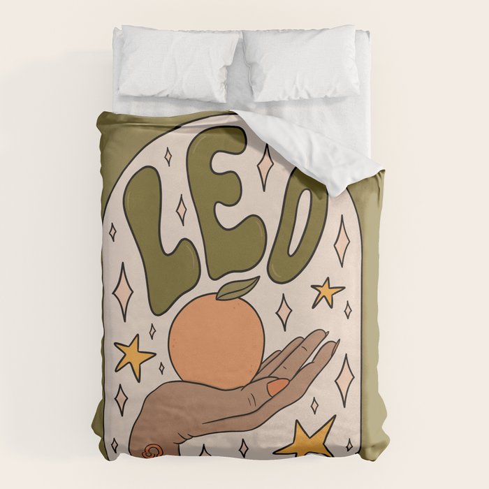 Leo Grapefruit Duvet Cover Gallery Image 6