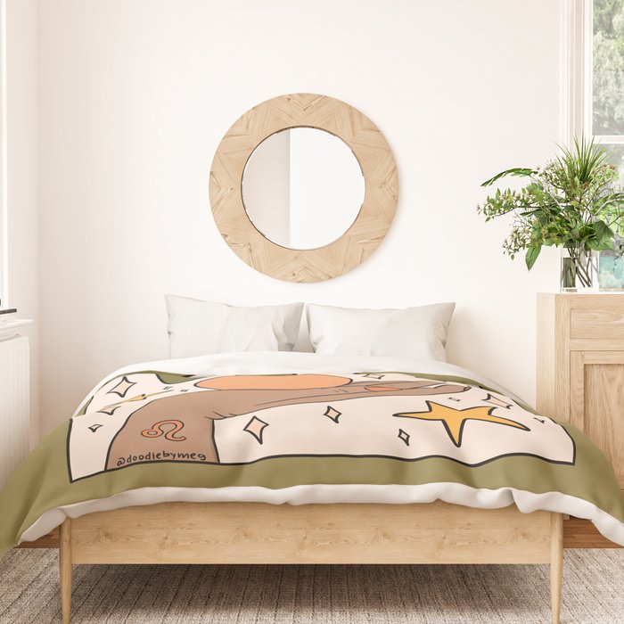 Leo Grapefruit Duvet Cover Gallery Image 3