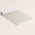 Dashed Lines (Cream & Chocolate) Yoga Mat Gallery Image 2