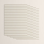 Dashed Lines (Cream & Chocolate) Wrapping Paper Gallery Image 3