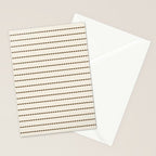 Dashed Lines (Cream & Chocolate) Stationery Card Gallery Image 2