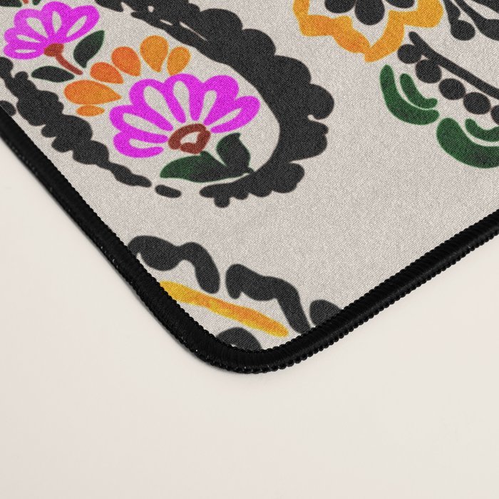 Vibrant paisley print Desk Mat Gallery Image 4