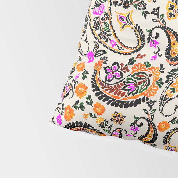 Vibrant paisley print Pillow Sham Gallery Image 4