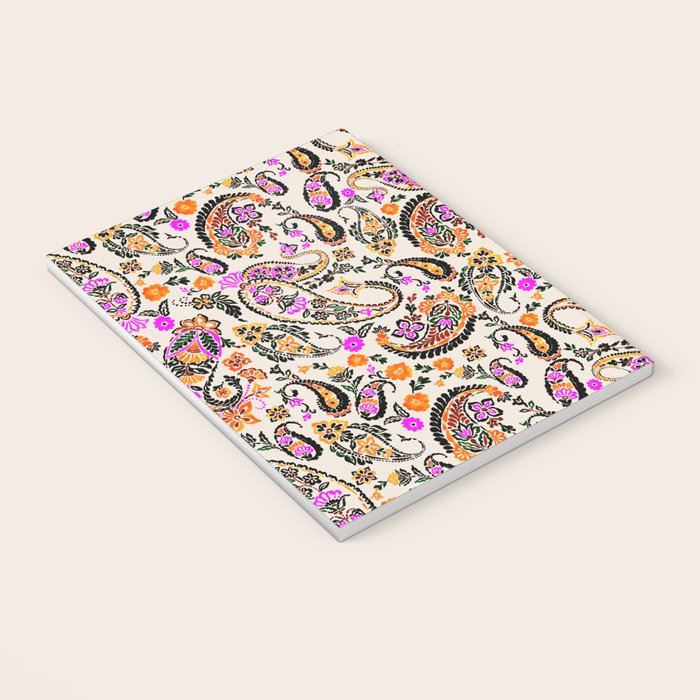 Vibrant paisley print Notebook Gallery Image 3