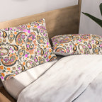 Vibrant paisley print Pillow Sham Gallery Image 2