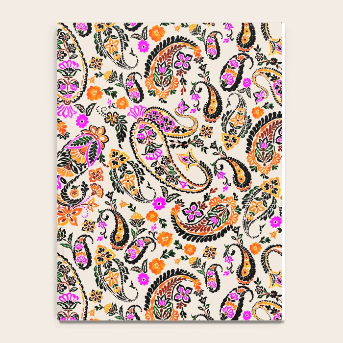 Vibrant paisley print Notebook Gallery Image 4