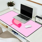Geometric flamingo Desk Mat Gallery Image 2