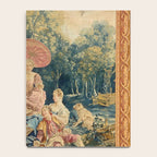 Antique 18th Century Italian Garden Tapestry Francois Boucher Notebook Gallery Image 4