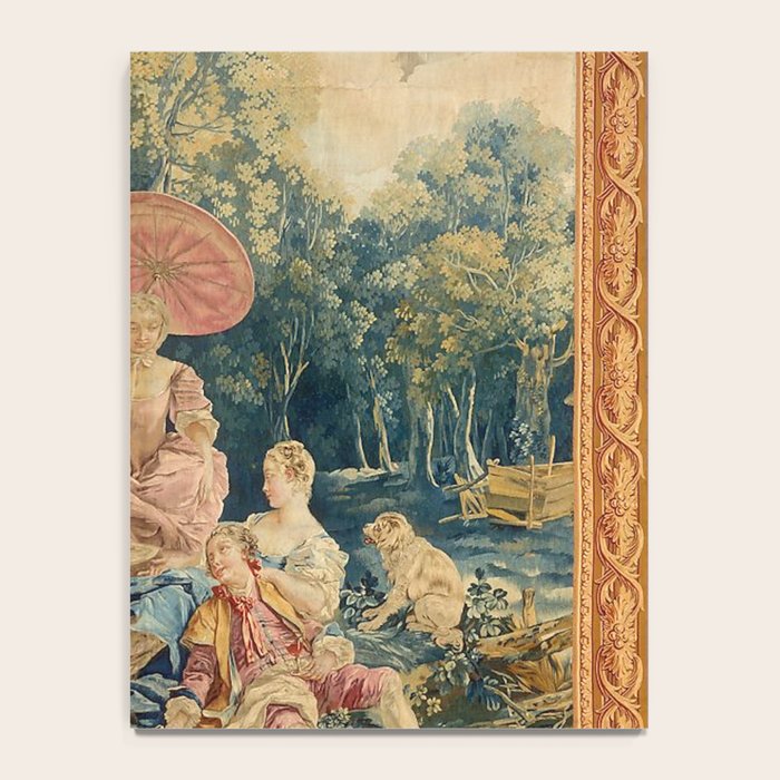 Antique 18th Century Italian Garden Tapestry Francois Boucher Notebook Gallery Image 4