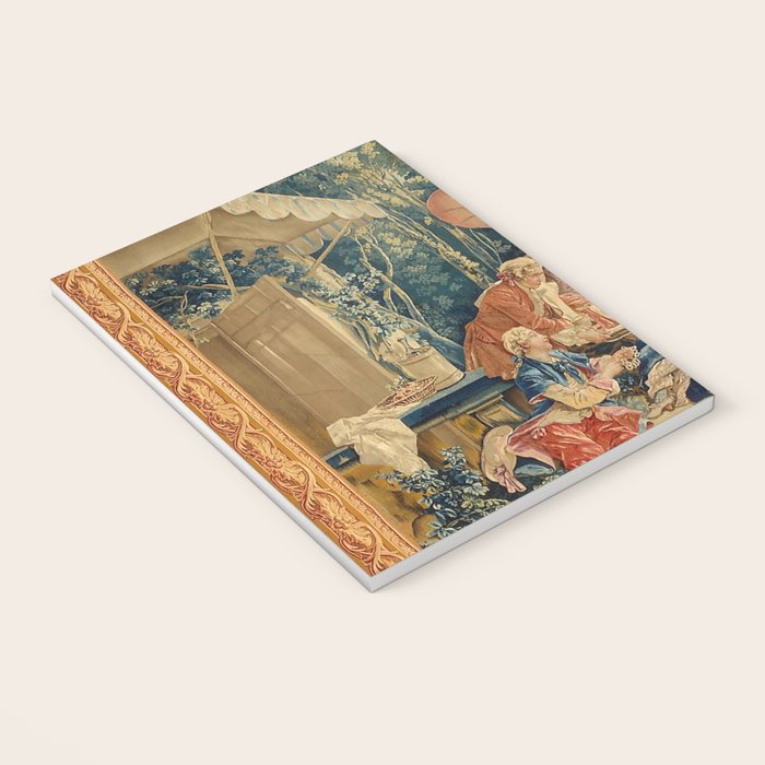 Antique 18th Century Italian Garden Tapestry Francois Boucher Notebook Gallery Image 3