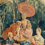 Antique 18th Century Italian Garden Tapestry Francois Boucher Coffee Mug Gallery Image 2