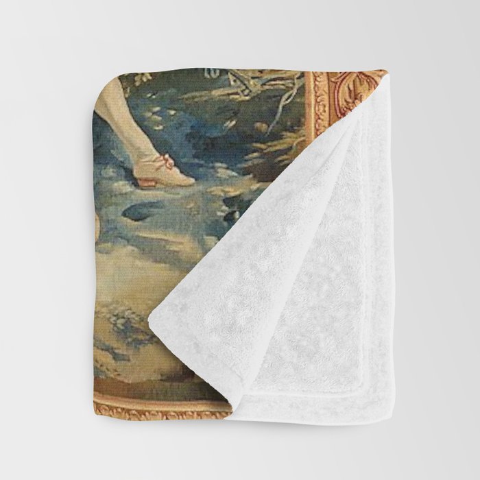Antique 18th Century Italian Garden Tapestry Francois Boucher Throw Blanket Gallery Image 3