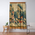 Antique 18th Century Italian Garden Tapestry Francois Boucher Window Curtain Gallery Image 5