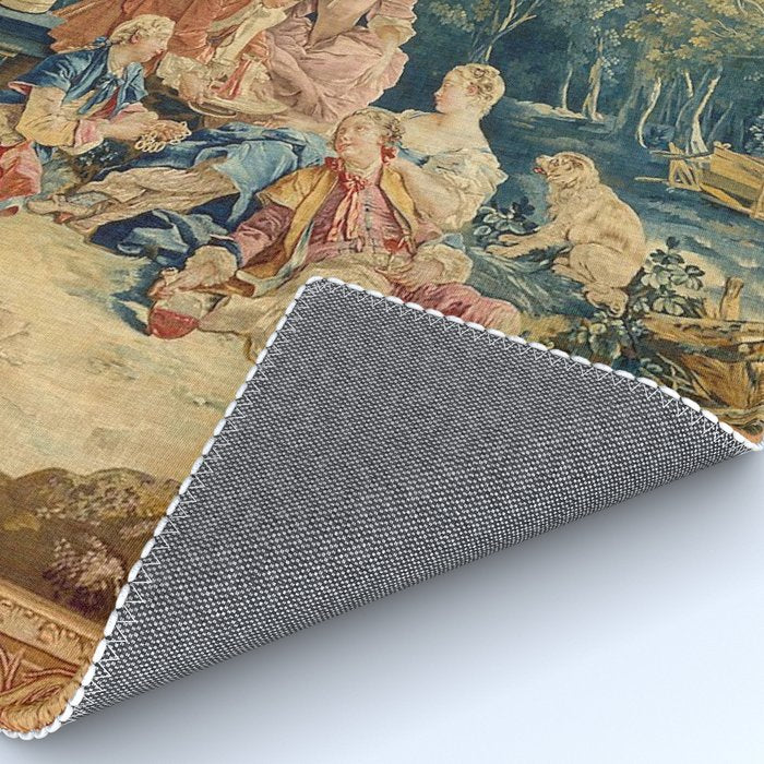 Antique 18th Century Italian Garden Tapestry Francois Boucher Rug Gallery Image 4