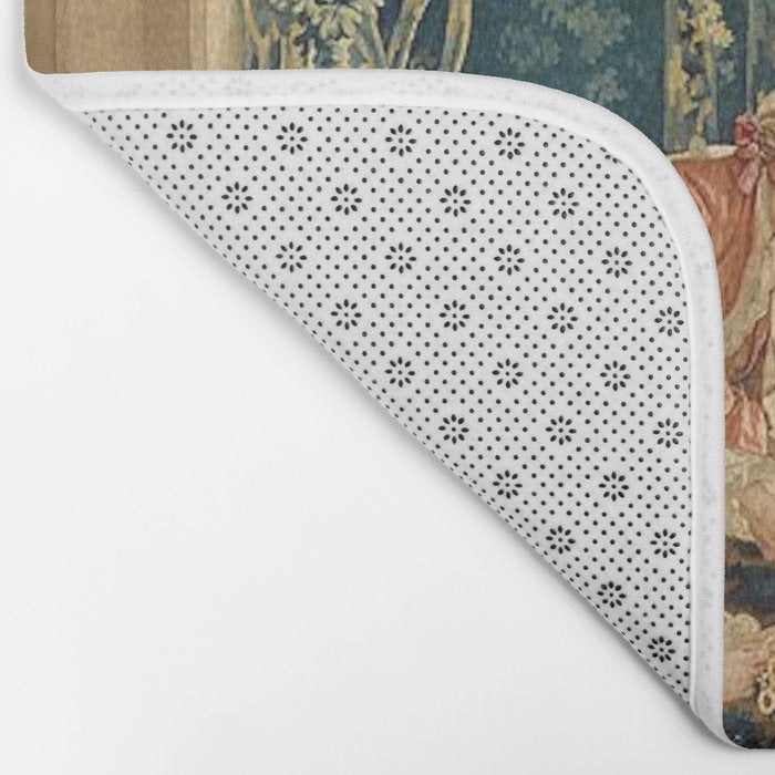 Antique 18th Century Italian Garden Tapestry Francois Boucher Bath Mat Gallery Image 2