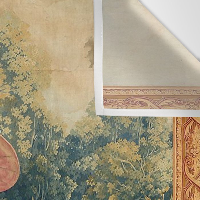 Antique 18th Century Italian Garden Tapestry Francois Boucher Wall Tapestry Gallery Image 3