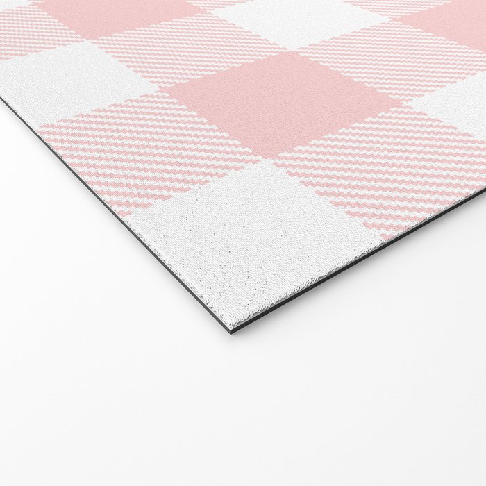 Baby Pink Buffalo Check Welcome Mat Gallery Image 2