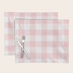 Baby Pink Buffalo Check Placemat Gallery Image 1