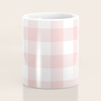 Baby Pink Buffalo Check Coffee Mug Gallery Image 4
