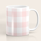 Baby Pink Buffalo Check Coffee Mug Gallery Image 1