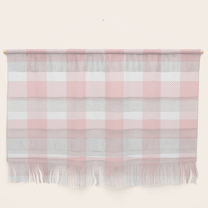 Baby Pink Buffalo Check Wall Hanging Gallery Image 1