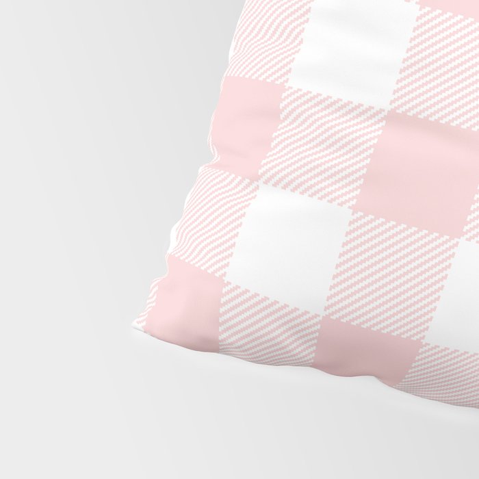 Baby Pink Buffalo Check Pillow Sham Gallery Image 4