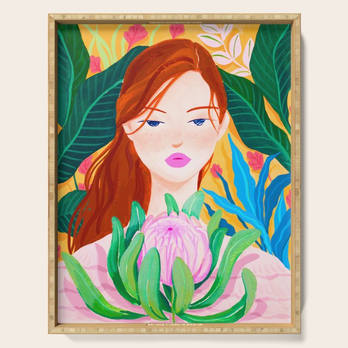 Botanical Lady Serving Tray Gallery Image 1