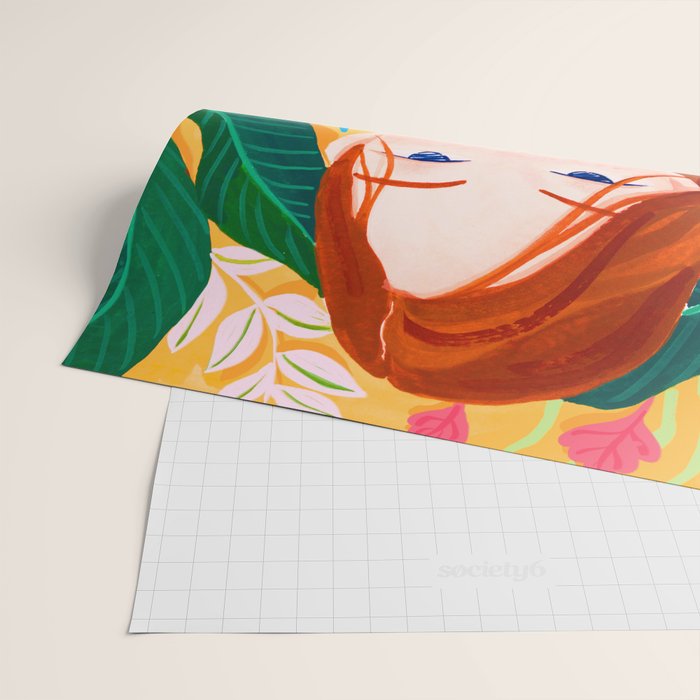 Botanical Lady Wrapping Paper Gallery Image 2