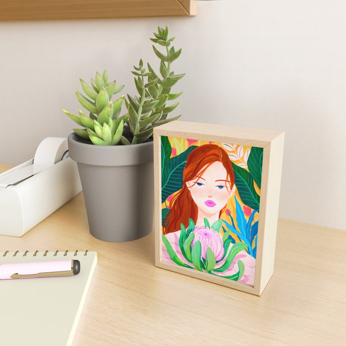 Botanical Lady Mini Art Print Gallery Image 2