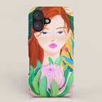 Botanical Lady iPhone Case Gallery Image 1