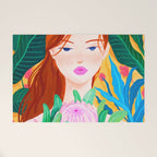 Botanical Lady Welcome Mat Gallery Image 1