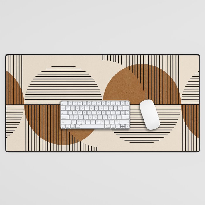 Abstraction_SUNSHINE_BALANCE_YINYANG_LINE_POP_ART_0630A Desk Mat Gallery Image 1