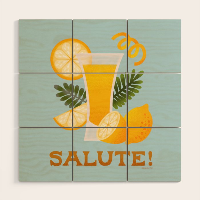 Limocello - Amalfi Coast Cocktails Wood Wall Art Gallery Image 1