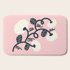 Retro Pumpkin Vines on Dusty Pink Bath Mat Gallery Image 2