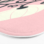 Retro Pumpkin Vines on Dusty Pink Bath Mat Gallery Image 3