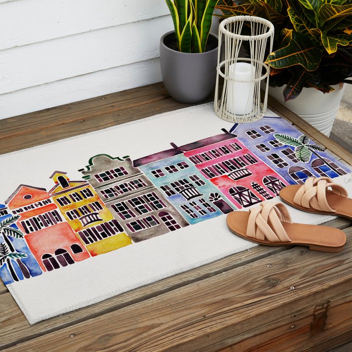 Rainbow Row - Charleston Outdoor Rug Gallery Image 2