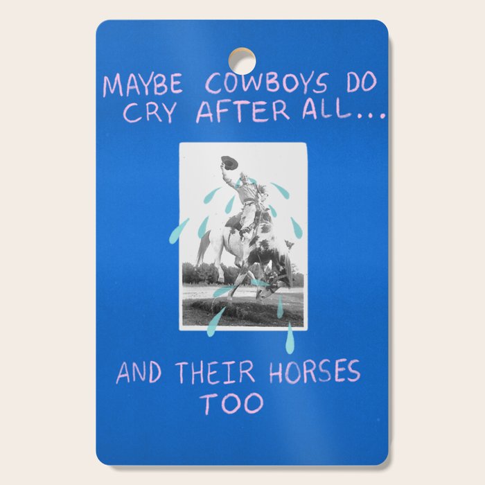 Cowboys Cry Too Cutting Board Gallery Image 1