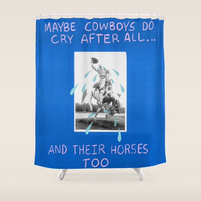 Cowboys Cry Too Shower Curtain Gallery Image 1