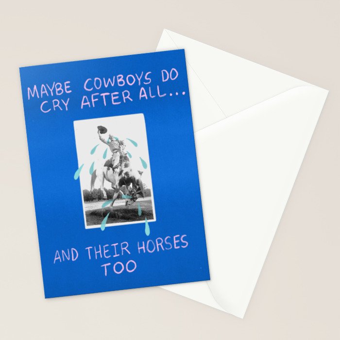 Cowboys Cry Too Stationery Card Gallery Image 2
