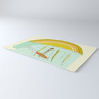 gerry lopez pipeline 70s daydreams // retro surf art by surfy birdy Rug Gallery Image 3