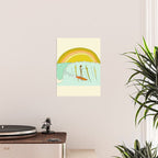 gerry lopez pipeline 70s daydreams // retro surf art by surfy birdy Poster Gallery Image 2