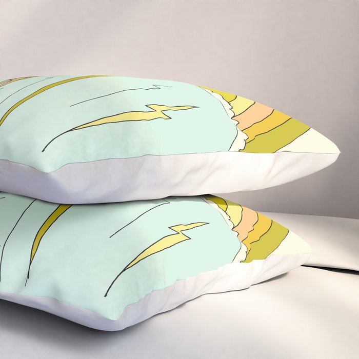 gerry lopez pipeline 70s daydreams // retro surf art by surfy birdy Pillow Sham Gallery Image 3